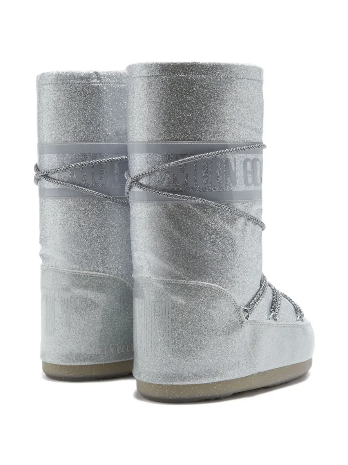 Moon Boot Kids グリッター付きレースアップブーツ - 画像2