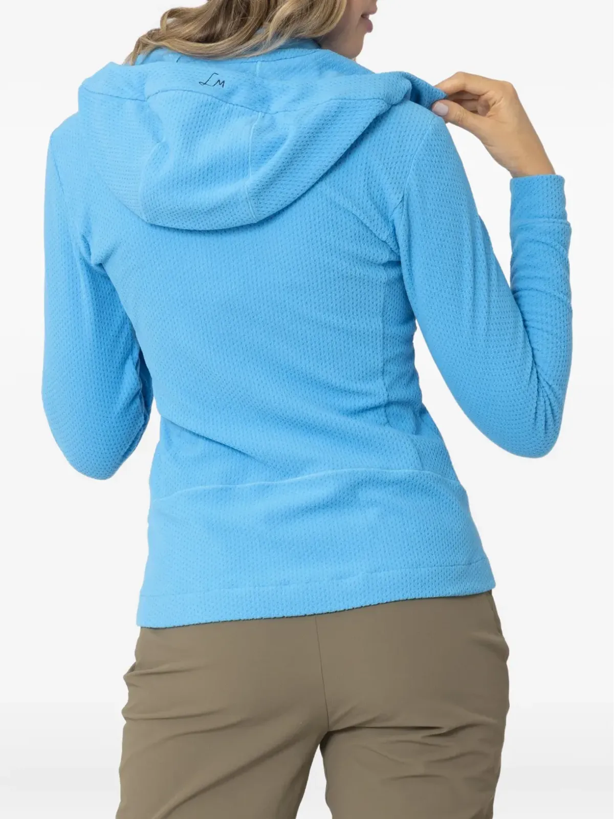LAMUNT hooded waffle-textured jacket - Blue - 画像2