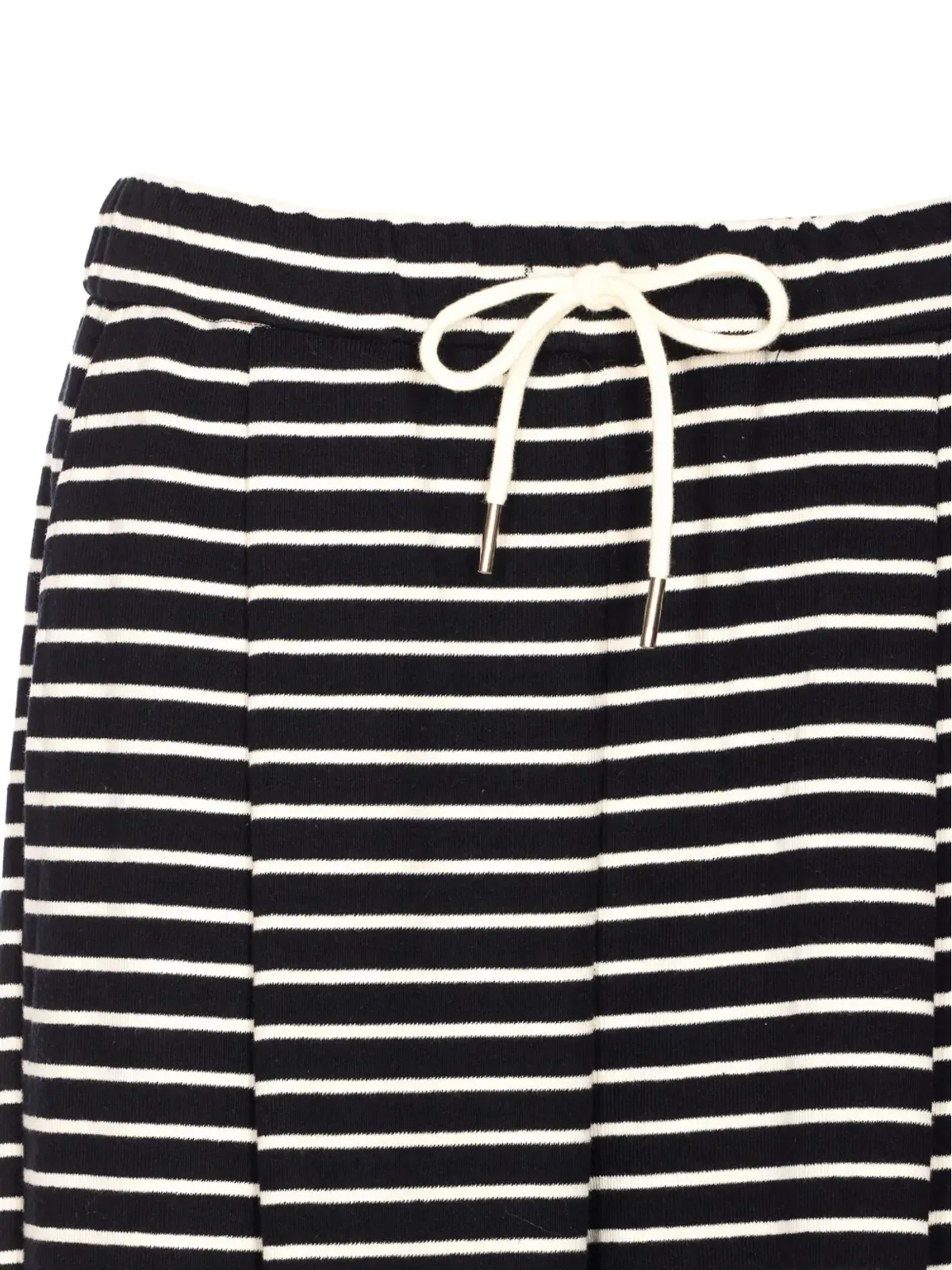Ele striped-pattern elastic-waistband trousers - Black - 画像3