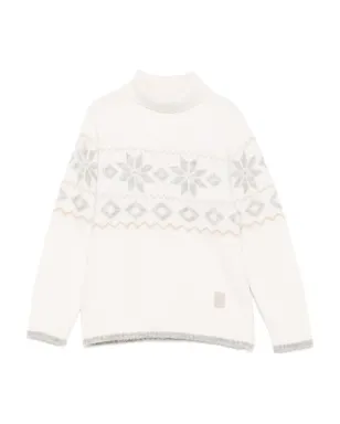 Eleventy Kids スノーフレーク柄セーター - サムネイル1