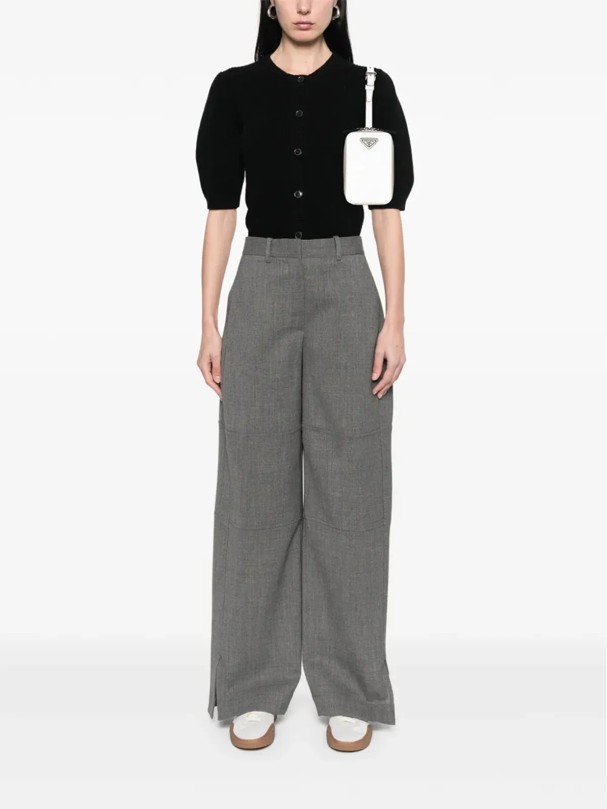Prada Pre-Owned サフィアーノ ハーネス ポーチ クロスボディバッグ - 画像2