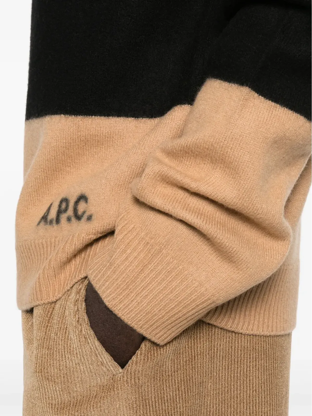 A.P.C. ストライプ カシミヤ セーター - 画像5