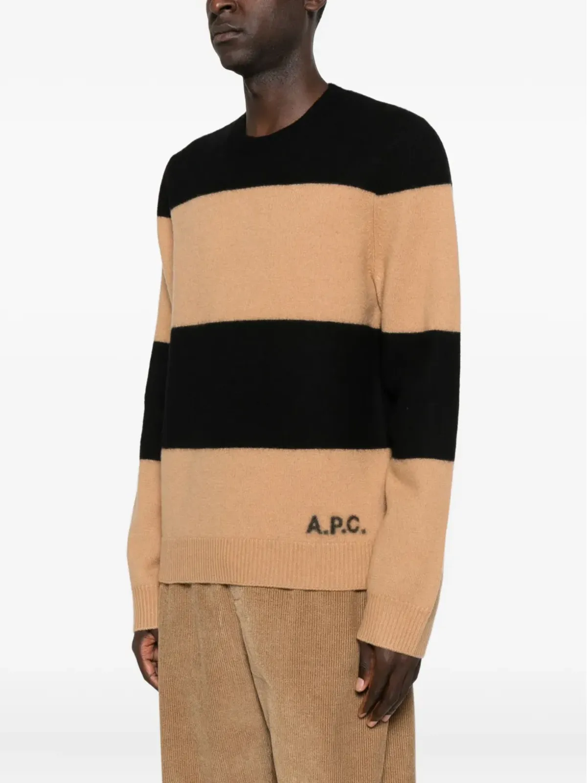 A.P.C. ストライプ カシミヤ セーター - 画像3