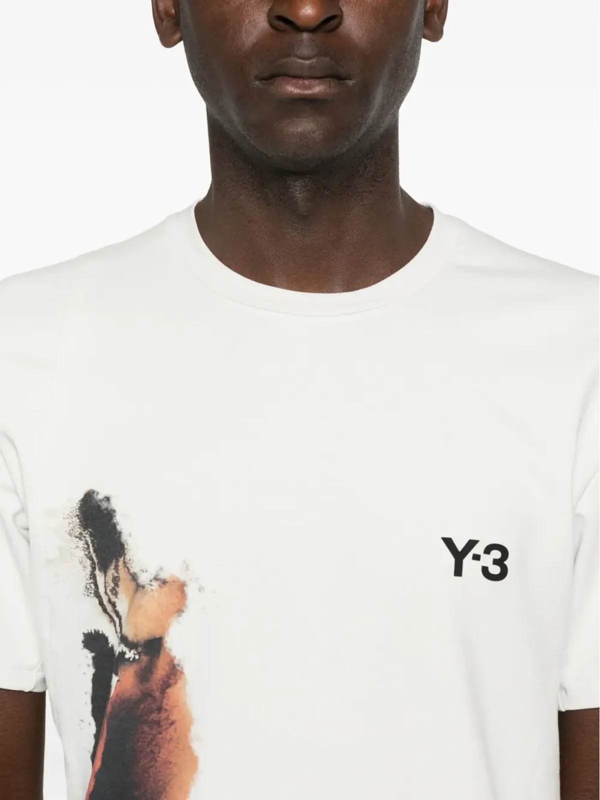 Y-3 アブストラクトプリントTシャツ - 画像5