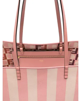 FENDI ピンクのストライプ柄トートバッグ - サムネイル5