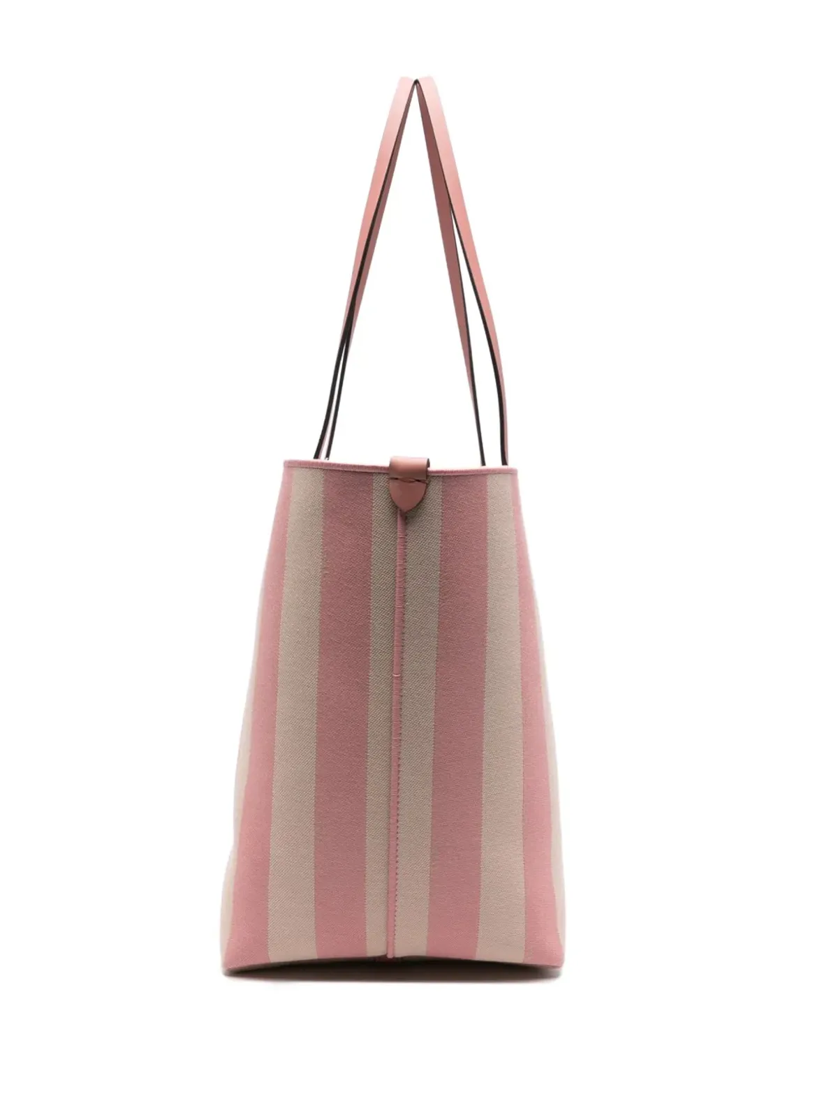 FENDI ピンクのストライプ柄トートバッグ - 画像4