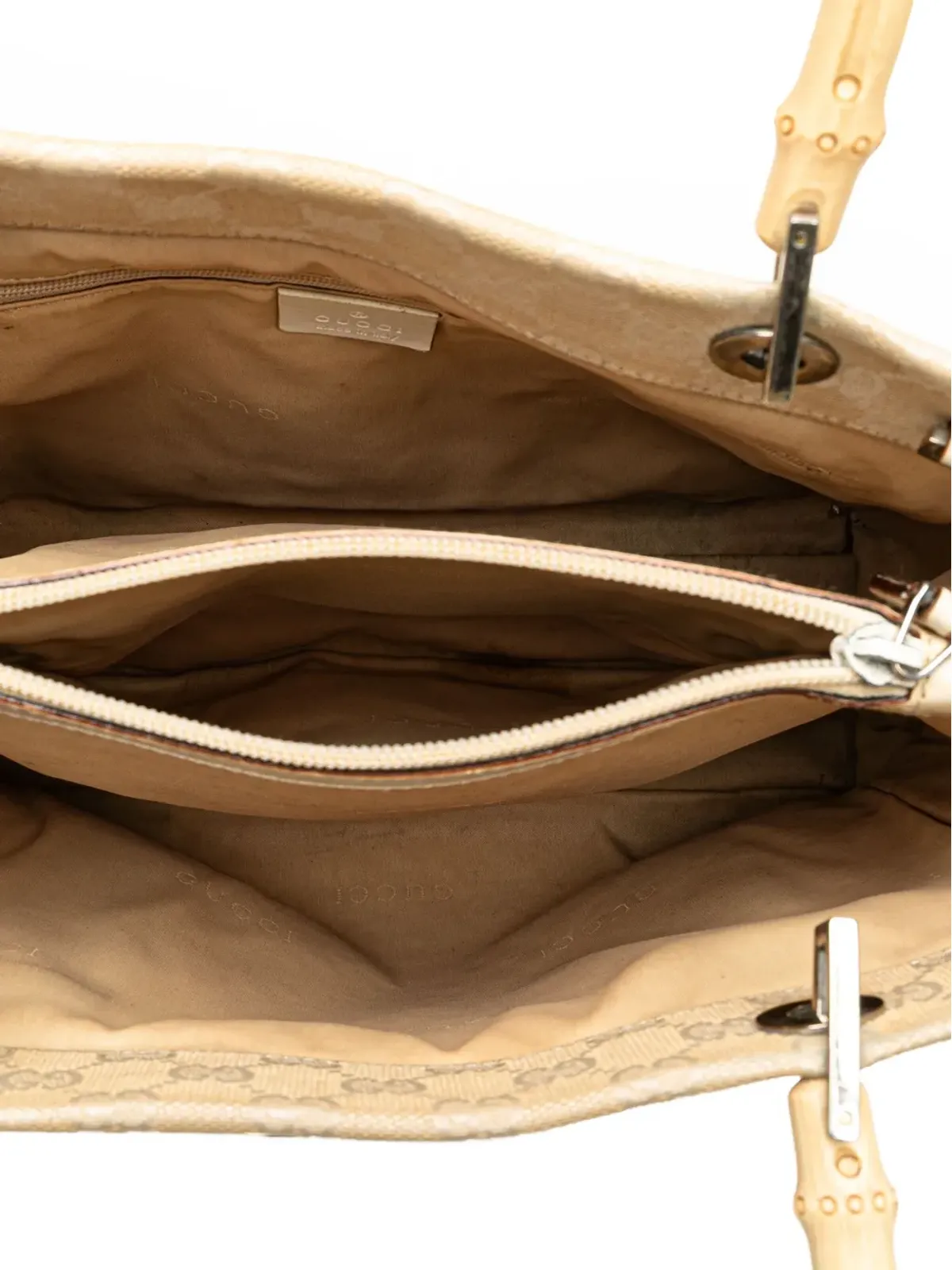 Gucci Pre-Owned 2000-2015 GG Canvas Bamboo satchel - Brown - 画像5