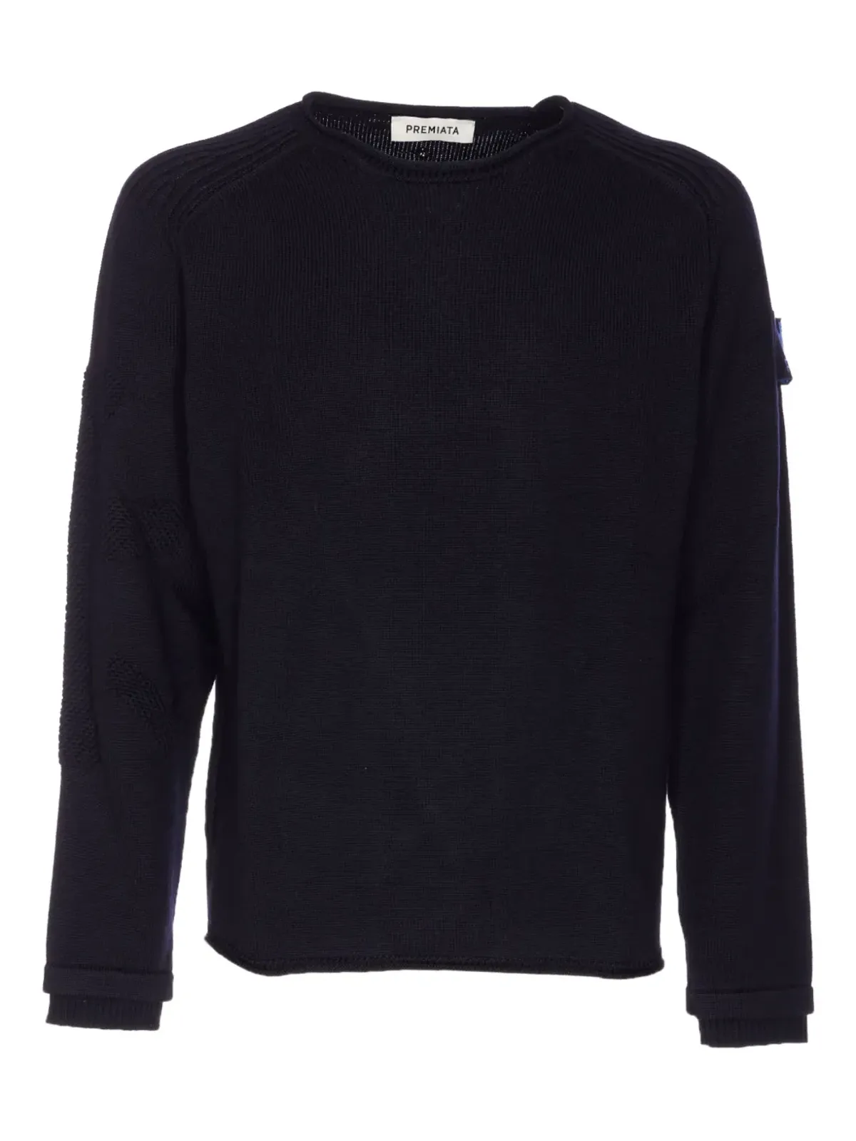 Premiata embroidered-logo crew-neck sweater - Blue - 画像1