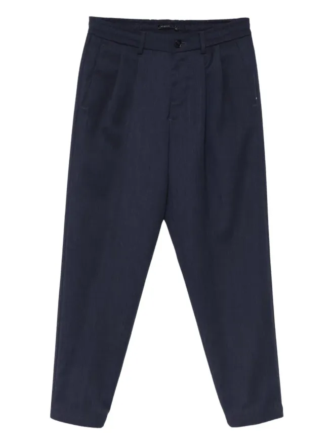 Low Brand Low Brand pleated trousers - Blueの商品画像