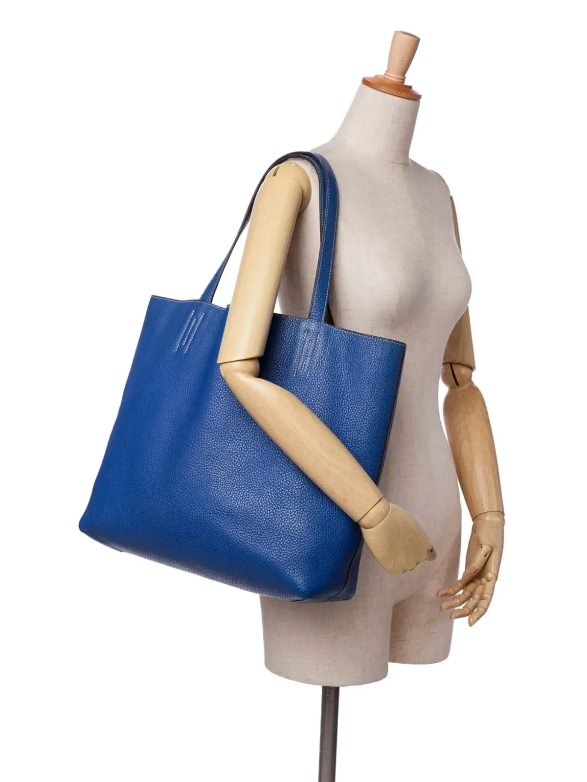 Hermès Pre-Owned Clemence Double Sens トートバッグ - グレー - 画像2