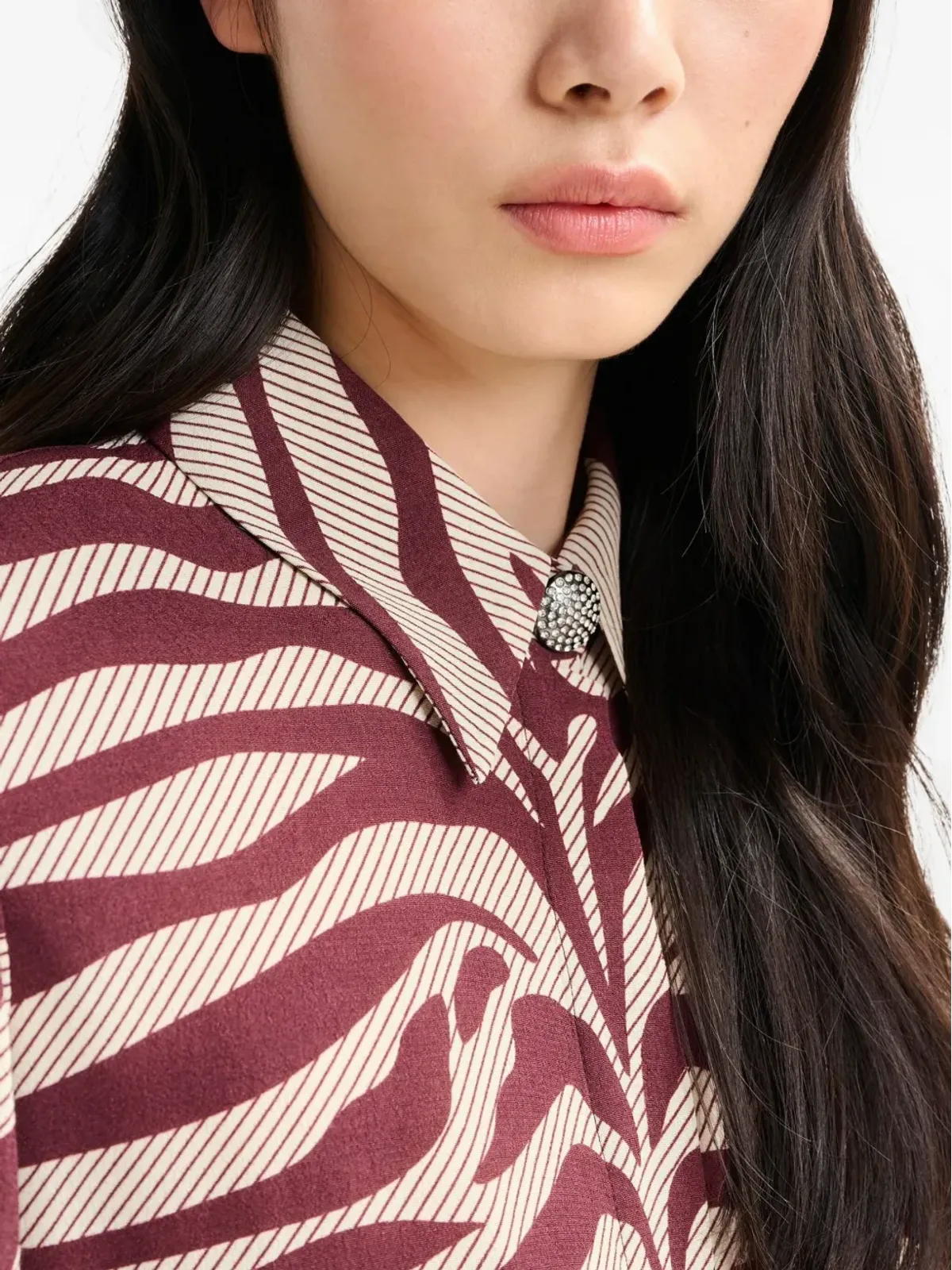 Essentiel Antwerp ゼブラプリントシャツ - 画像5