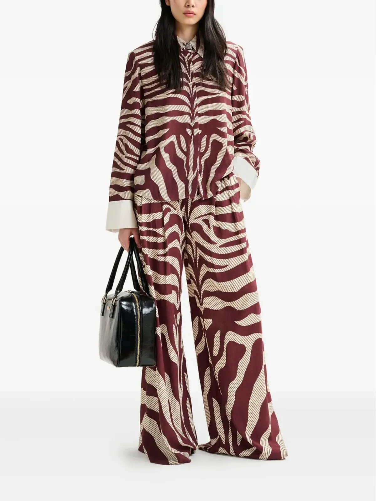 Essentiel Antwerp ゼブラプリントシャツ - 画像2