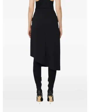 Elisabetta Franchi ドレープ ゴールドバックル ミディスカート - サムネイル2
