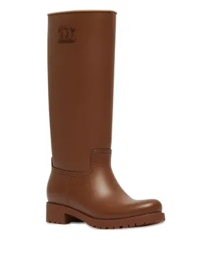 Max Mara ロゴ入りブロックヒールブーツ - サムネイル2