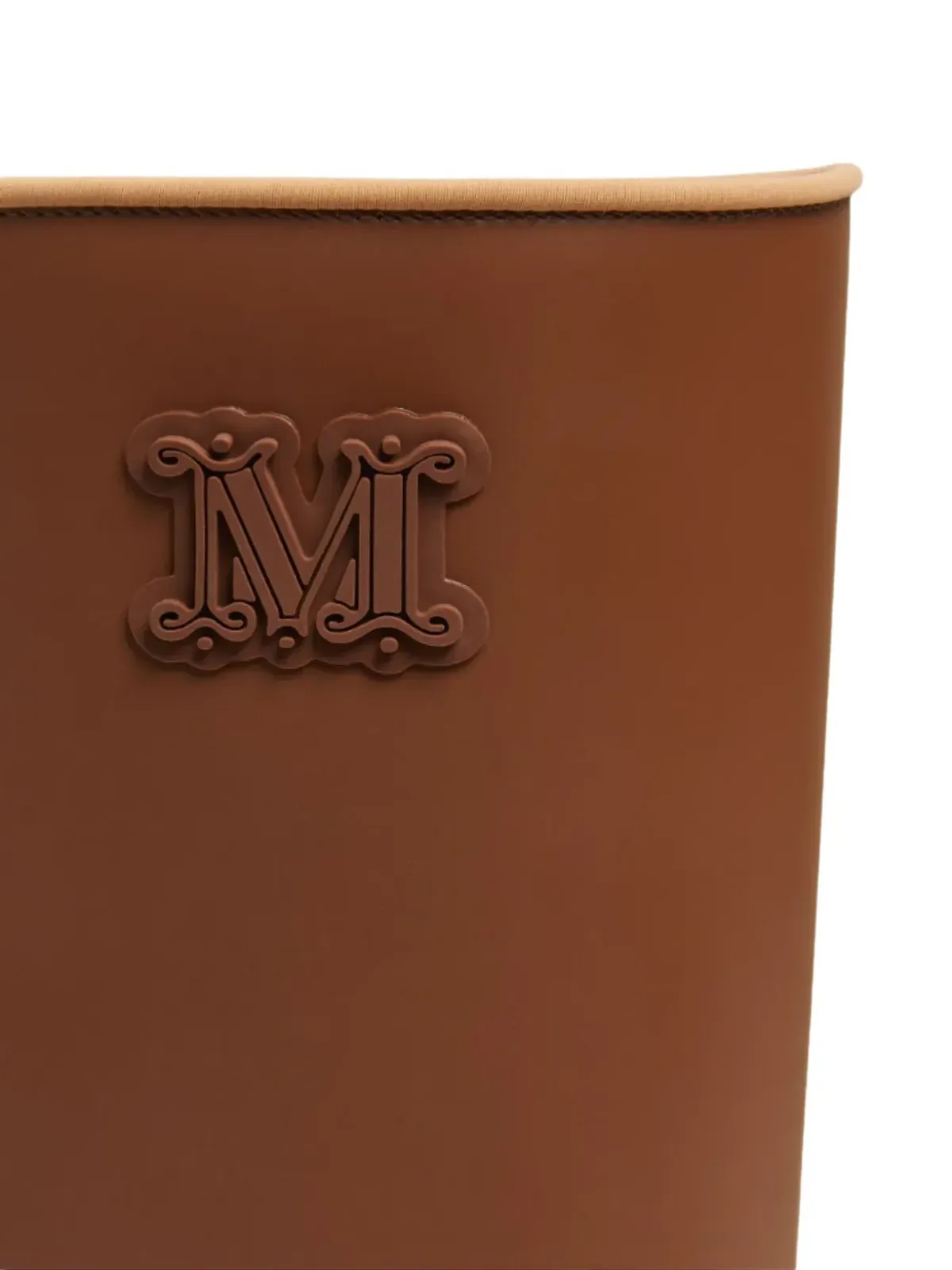Max Mara ロゴ入りブロックヒールブーツ - 画像4