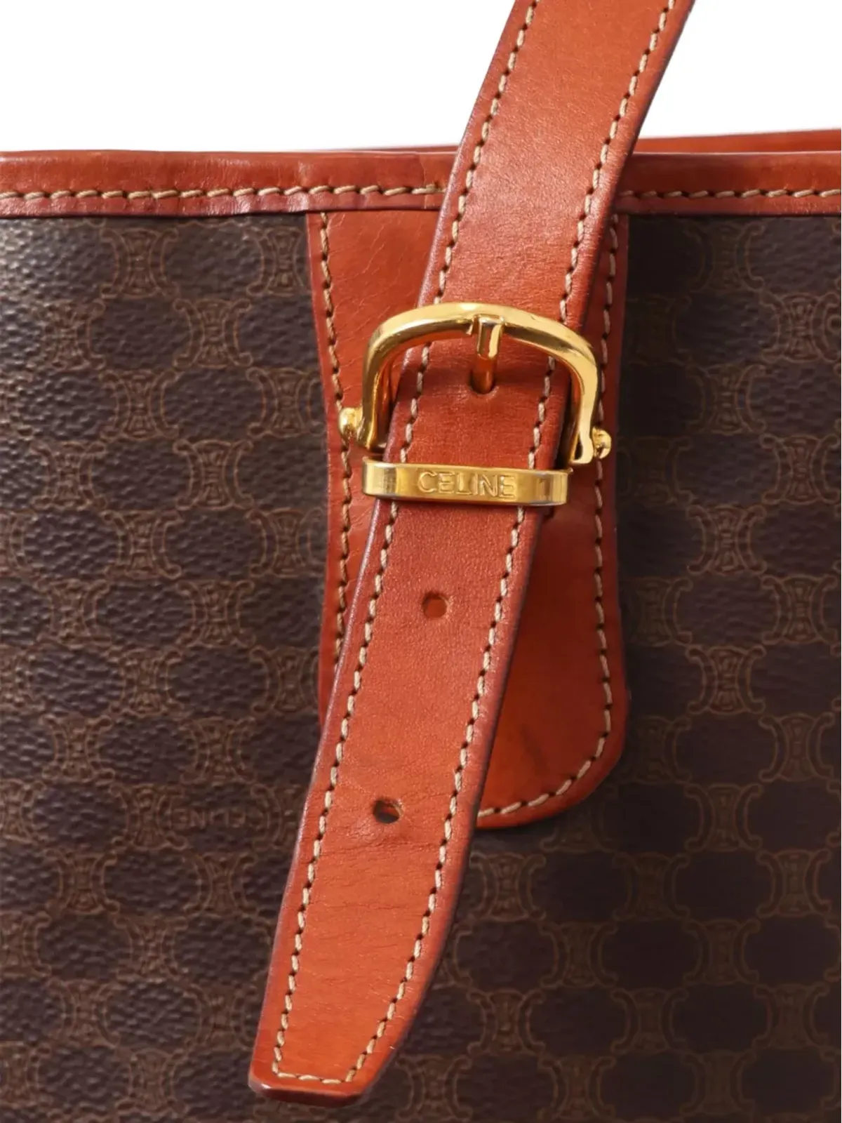 Celine Pre-Owned 1995 Macadam Monogram トートバッグ（ブラウン） - 画像5