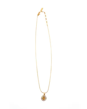 Saint Laurent Pre-Owned Cassandre ペンダントネックレス - ゴールド - サムネイル1