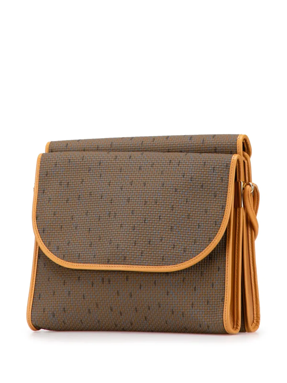 Saint Laurent Pre-Owned 2000-2012 PVC Flap crossbody bag - Brown - 画像3