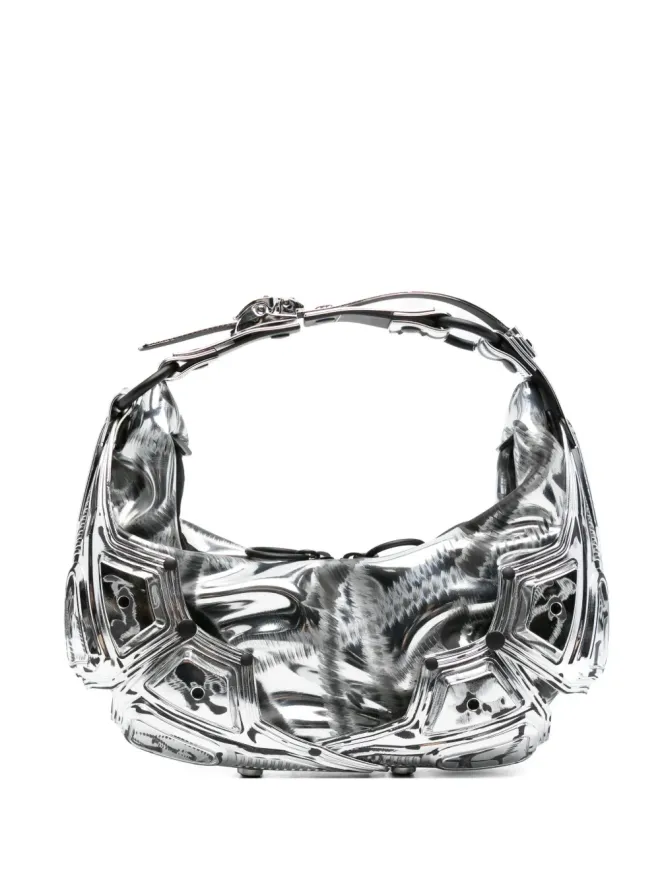 Innerraum Innerraum メタリックエフェクトのトップジップショルダーバッグの商品画像