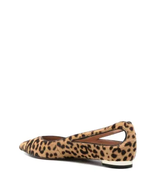 Aquazzura ヒョウ柄バレエフラット - サムネイル3