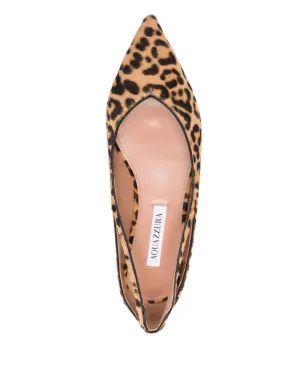 Aquazzura ヒョウ柄バレエフラット - サムネイル4