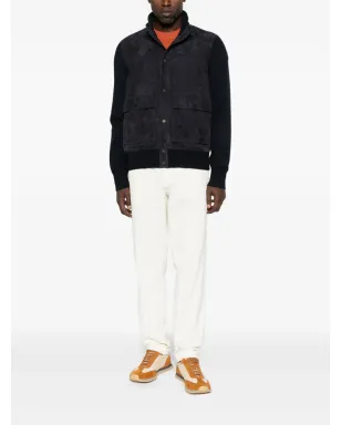 Moncler スエード ニットパネル ジャケット - サムネイル2
