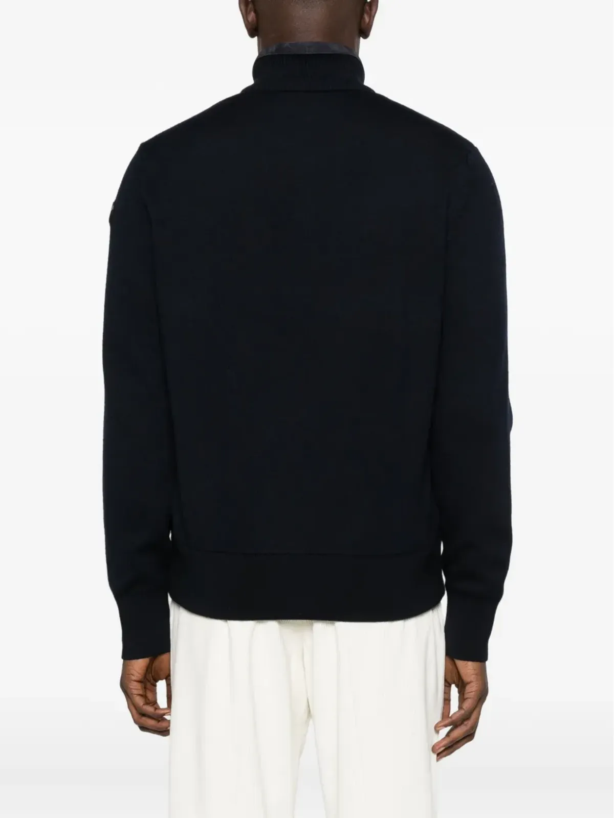 Moncler スエード ニットパネル ジャケット - 画像4
