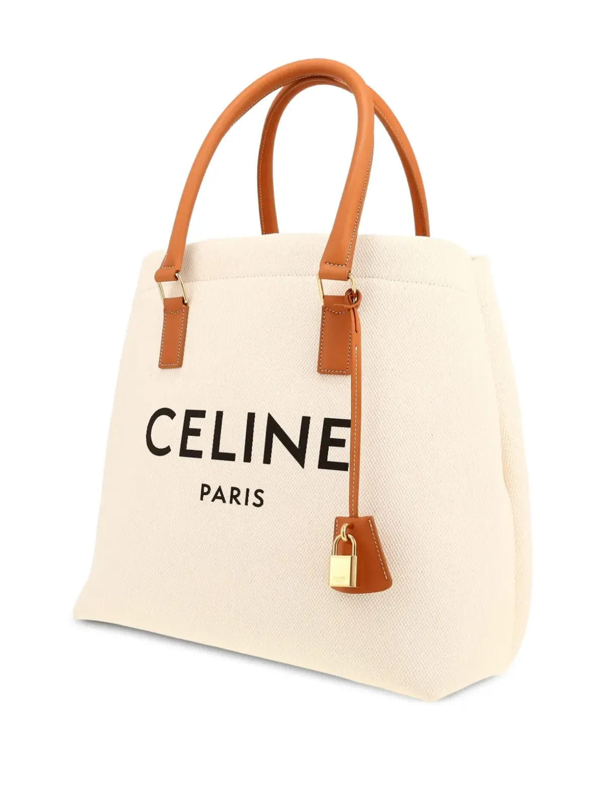 Celine Pre-Owned ロゴプリント レザー・トリム トートバッグ - 画像5