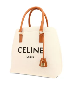 Celine Pre-Owned ロゴプリント レザー・トリム トートバッグ - サムネイル3