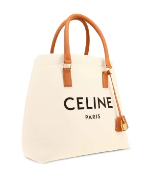 Celine Pre-Owned ロゴプリント レザー・トリム トートバッグ - サムネイル4