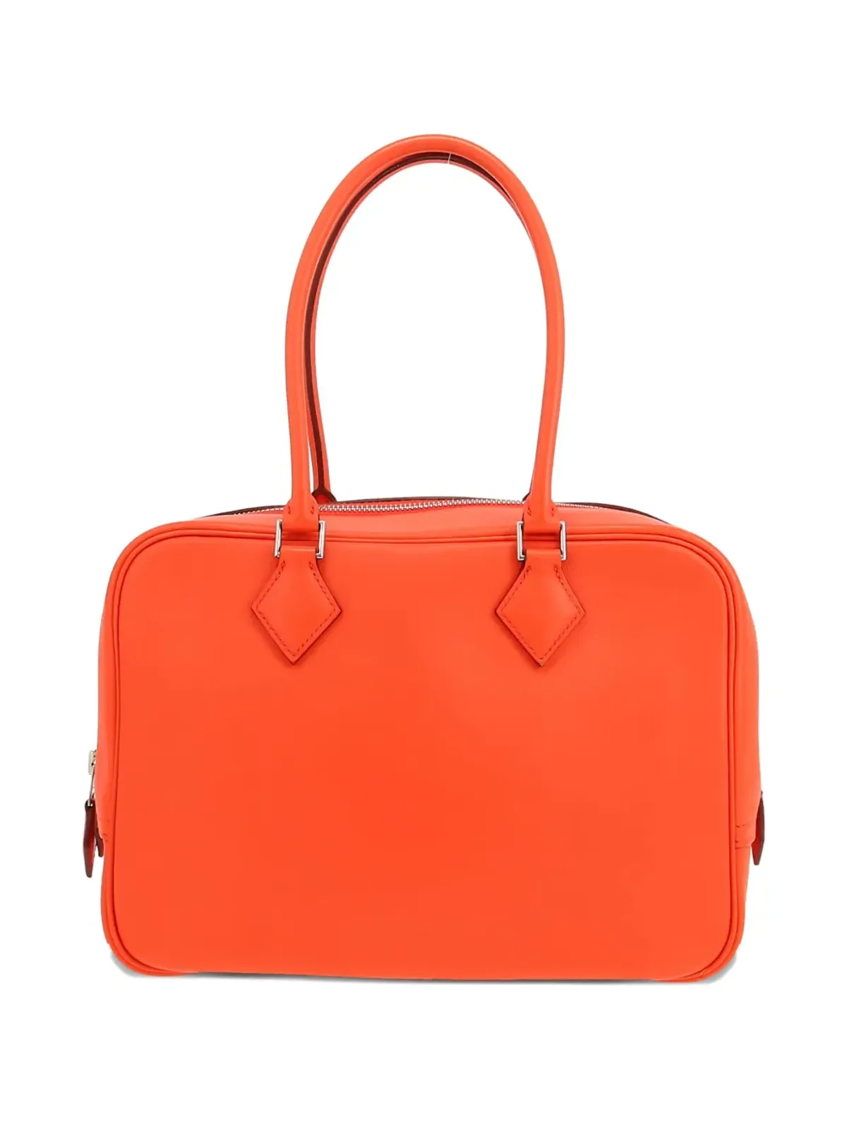 Hermès Pre-Owned ビンテージ 2017s Plume ジップ付きハンドバッグ - オレンジ - 画像2