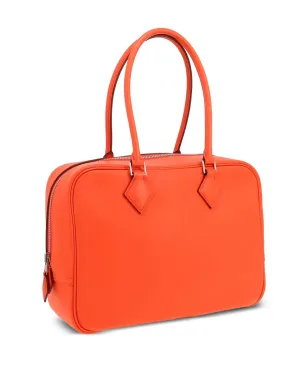 Hermès Pre-Owned ビンテージ 2017s Plume ジップ付きハンドバッグ - オレンジ - サムネイル3
