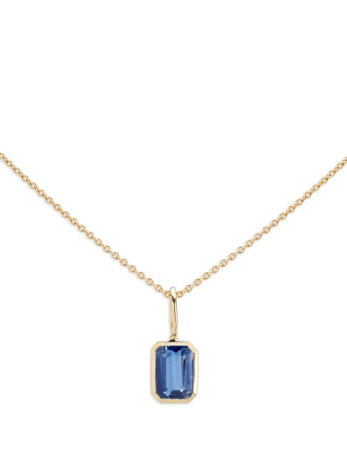 We by WHITEbIRD 18K yellow gold Dancing Drop kyanite pendant - 画像3