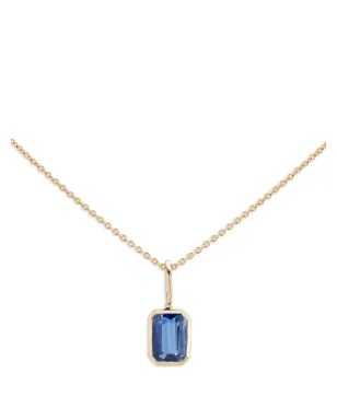 We by WHITEbIRD 18K yellow gold Dancing Drop kyanite pendant - サムネイル3