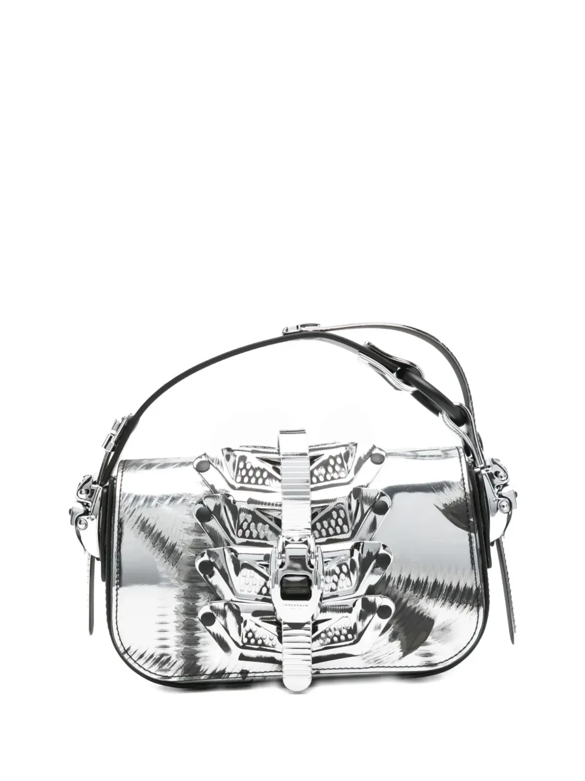 Innerraum メタリックバックル柄トートバッグ - シルバー - 画像1