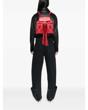 Gucci Pre-Owned レザー バンブー タッセル バックパック - サムネイル2