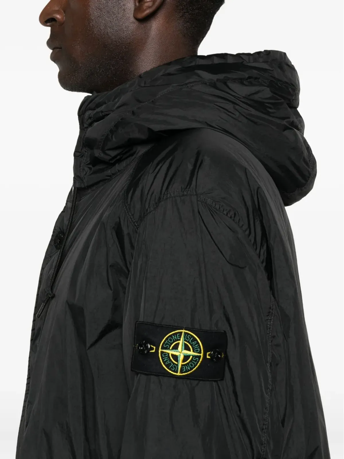 Stone Island フード付きドローストリングコート - 画像5