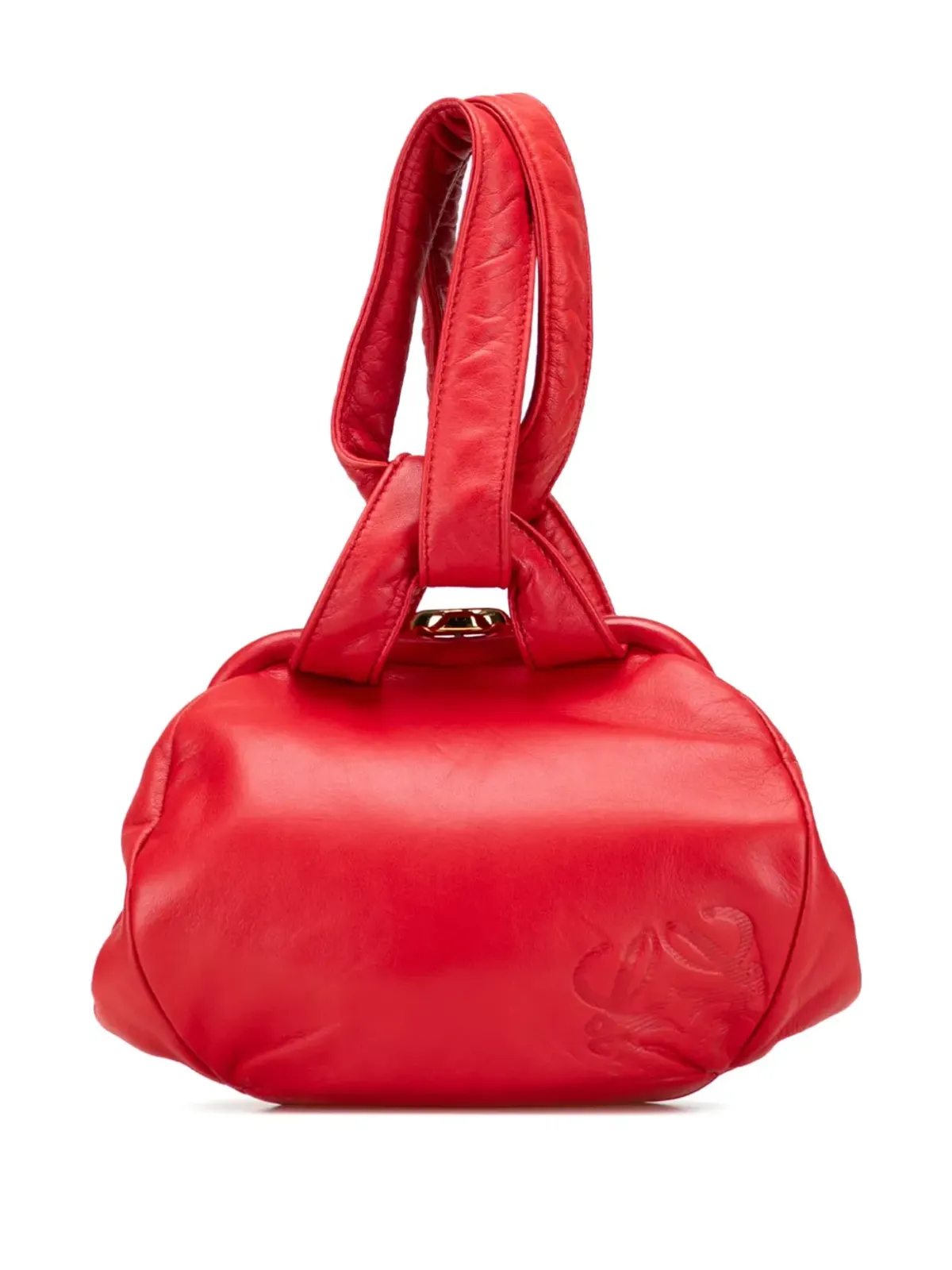 Loewe Pre-Owned レザー アナグラム フレーム ハンドバッグ - レッド - 画像1