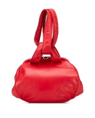 Loewe Pre-Owned レザー アナグラム フレーム ハンドバッグ - レッド - サムネイル1