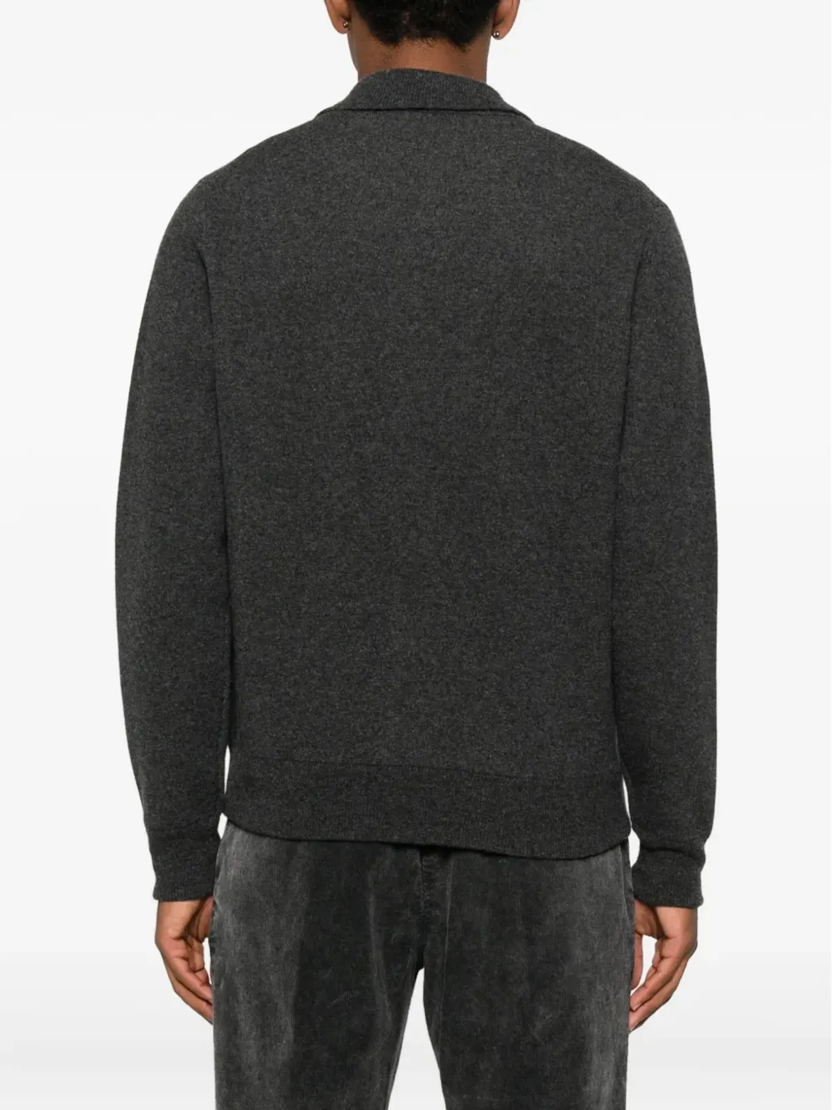 Lardini ジップファスナー付きカーディガン - ブラック - 画像4