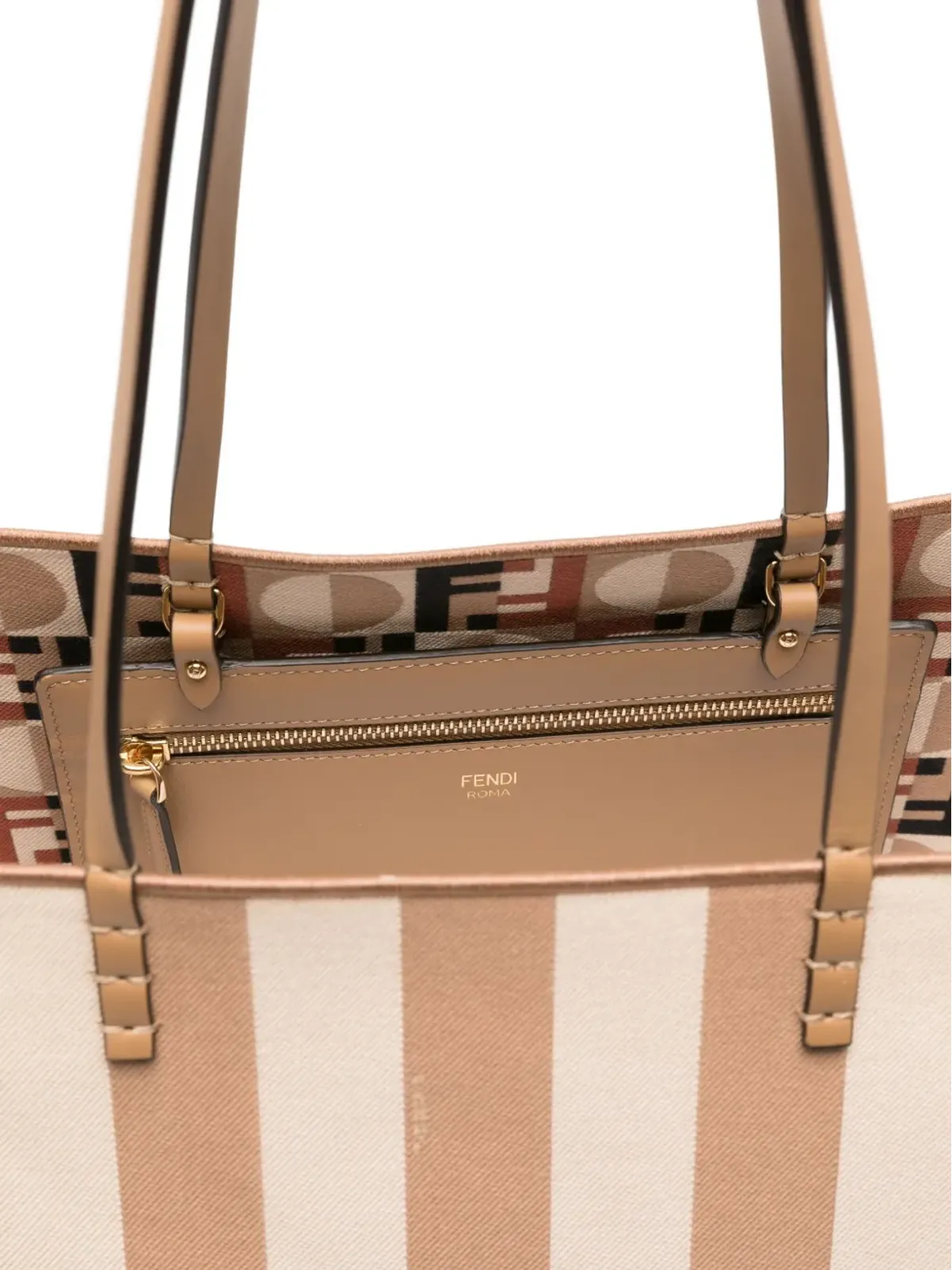 FENDI ストライプ柄トートバッグ - 画像5