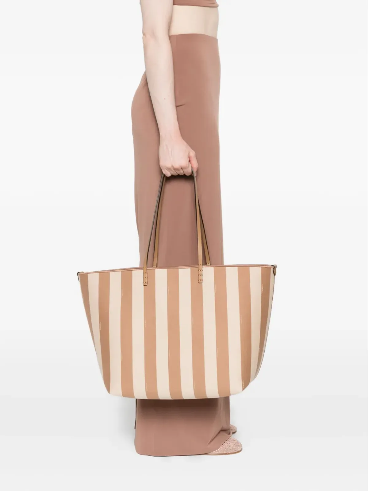 FENDI ストライプ柄トートバッグ - 画像2
