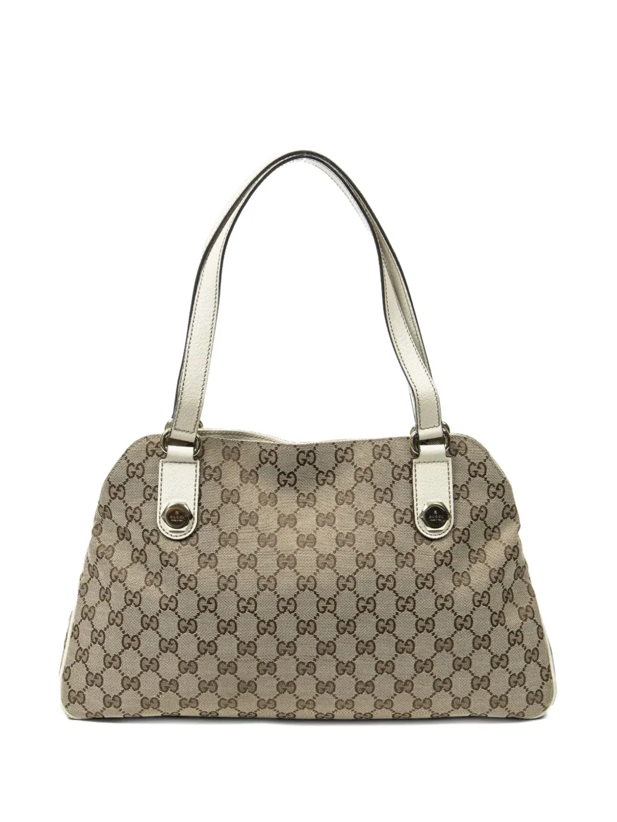 Gucci Pre-Owned GGモノグラム ダブルハンドル ショルダーバッグ - Neutrals - 画像2
