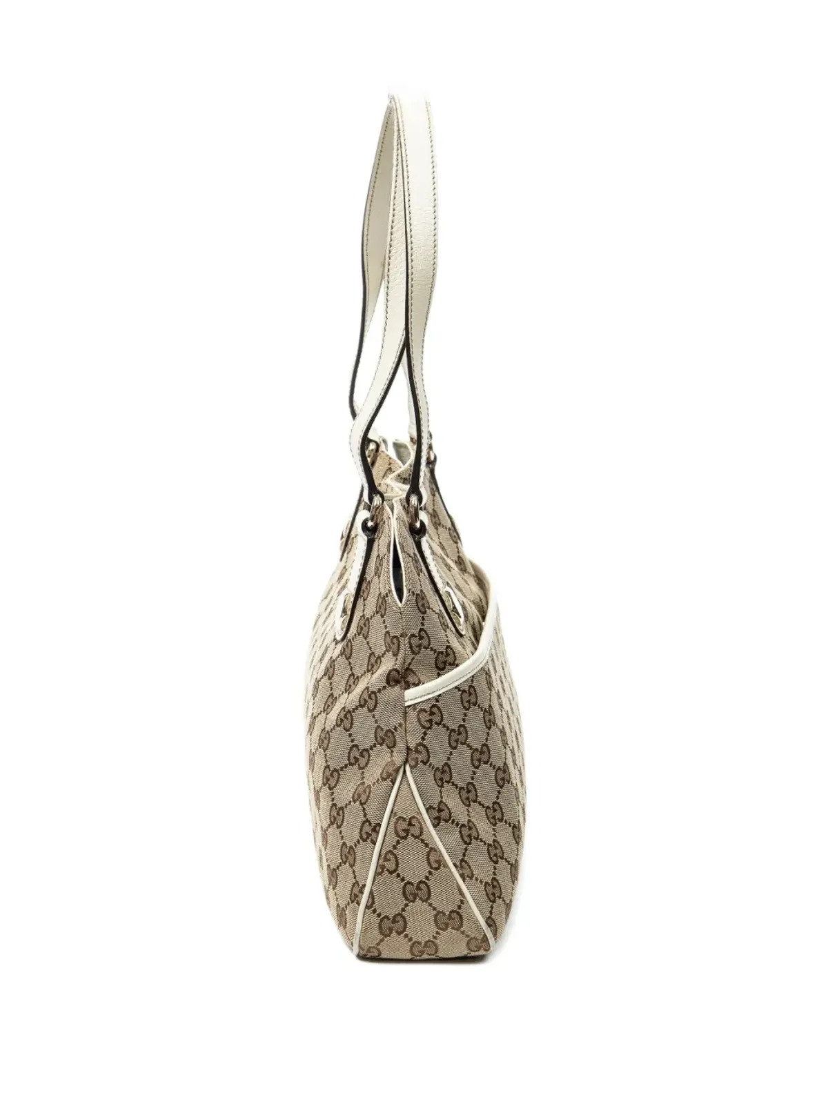 Gucci Pre-Owned GGモノグラム ダブルハンドル ショルダーバッグ - Neutrals - 画像3