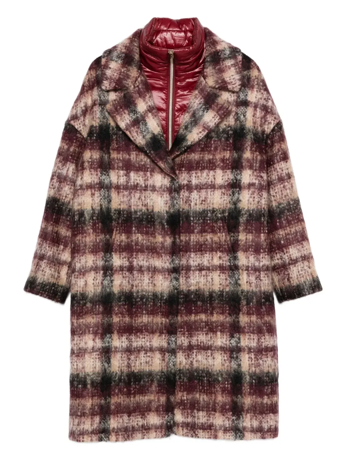Herno チェック柄 シングルブレスト コート - 画像1
