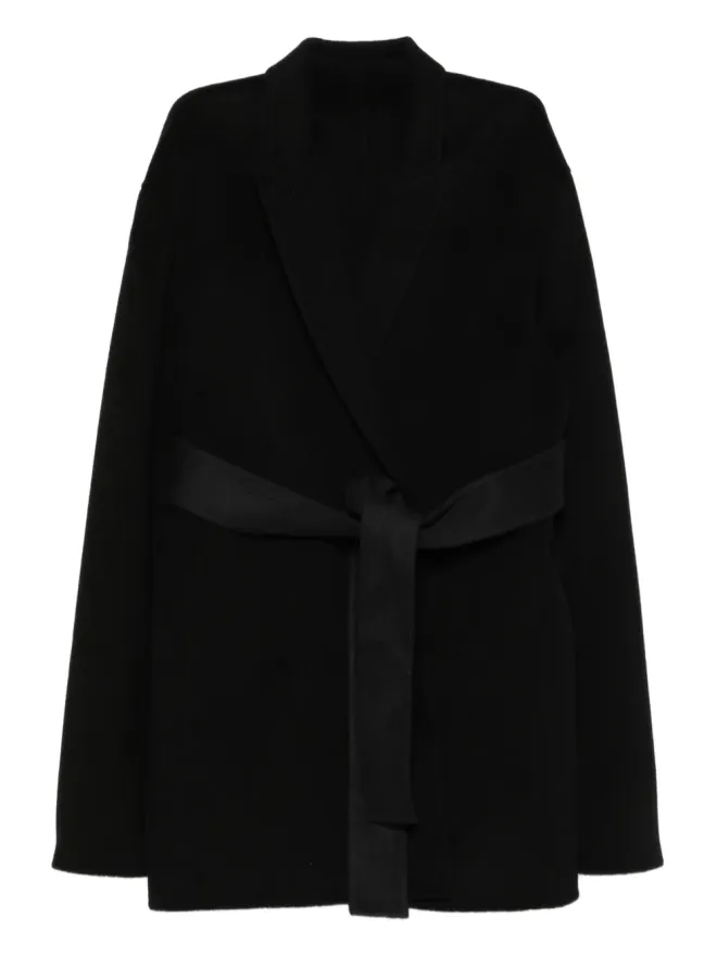 Alberta Ferretti Alberta Ferretti ベルト付きラップ長袖コートの商品画像