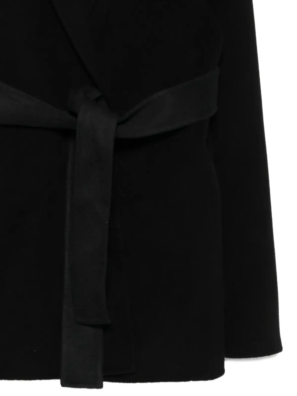 Alberta Ferretti ベルト付きラップ長袖コート - 画像3