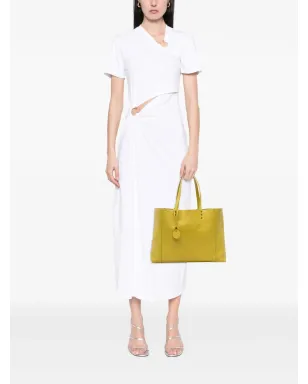 Bottega Veneta - レザー イントレッチオミラージュ バタフライ トートバッグ - イエロー - サムネイル2