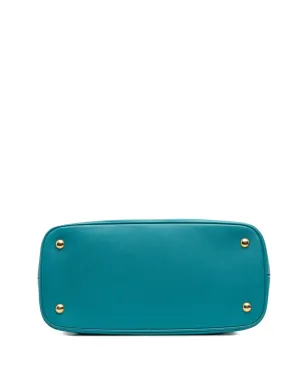 Prada Pre-Owned 2000-2025 バイカラー サフィアーノ Lux Promenade Dome ハンドバッグ - ブルー - サムネイル4