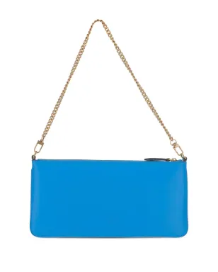 PINKO chain-strap leather clutch - Blue - サムネイル2